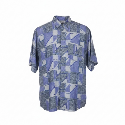 VIN-SHI-34665 Vintage πουκάμισο crazy pattern XL