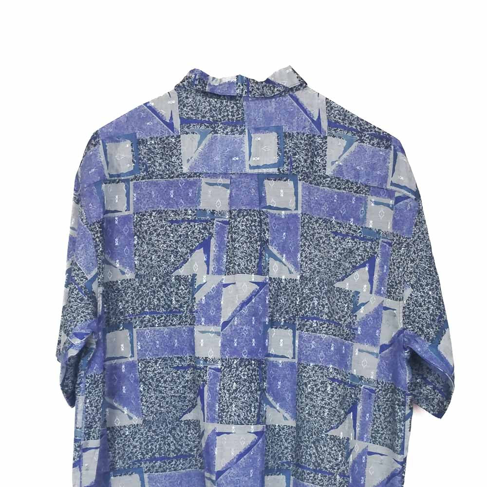 VIN-SHI-34665 Vintage πουκάμισο crazy pattern XL