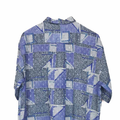 VIN-SHI-34665 Vintage πουκάμισο crazy pattern XL
