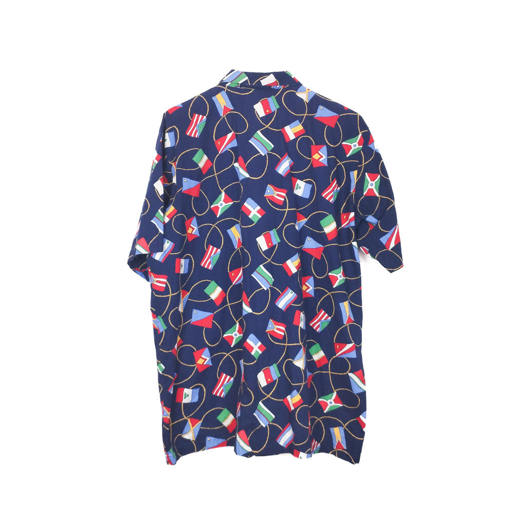 VIN-SHI-34666 Vintage πουκάμισο βαμβακερό crazy pattern 2XL