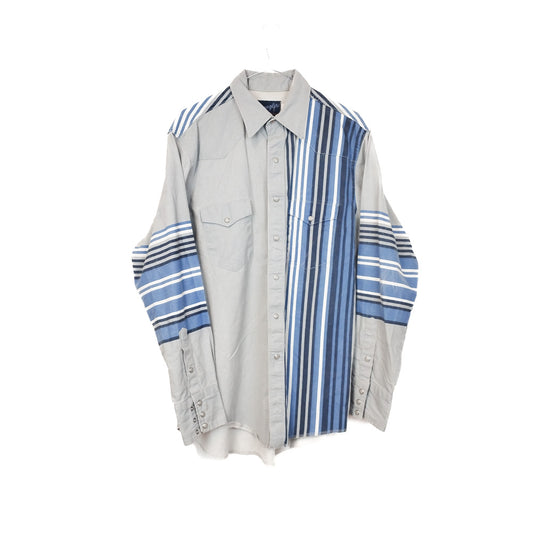 VIN-SHI-34667 Vintage denim πουκάμισο Wrangler M