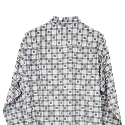 VIN-SHI-34668 Vintage πουκάμισο crazy pattern L
