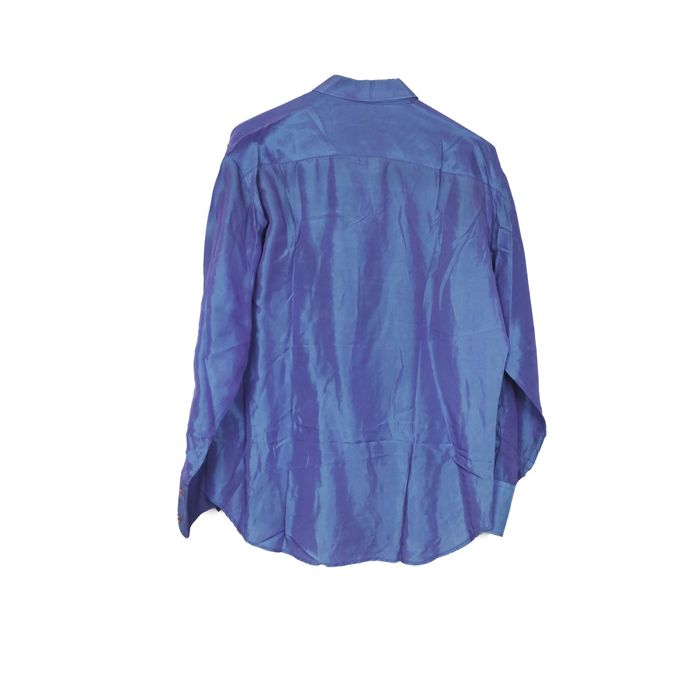 VIN-SHI-34633 Vintage πουκάμισο μεταλλιζέ L-XL