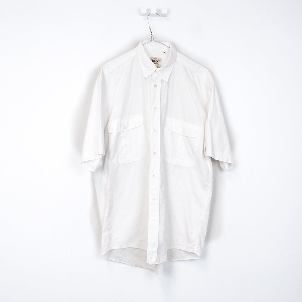 VIN-SHI-34671 Vintage πουκάμισο βαμβακερό Hugo Boss L