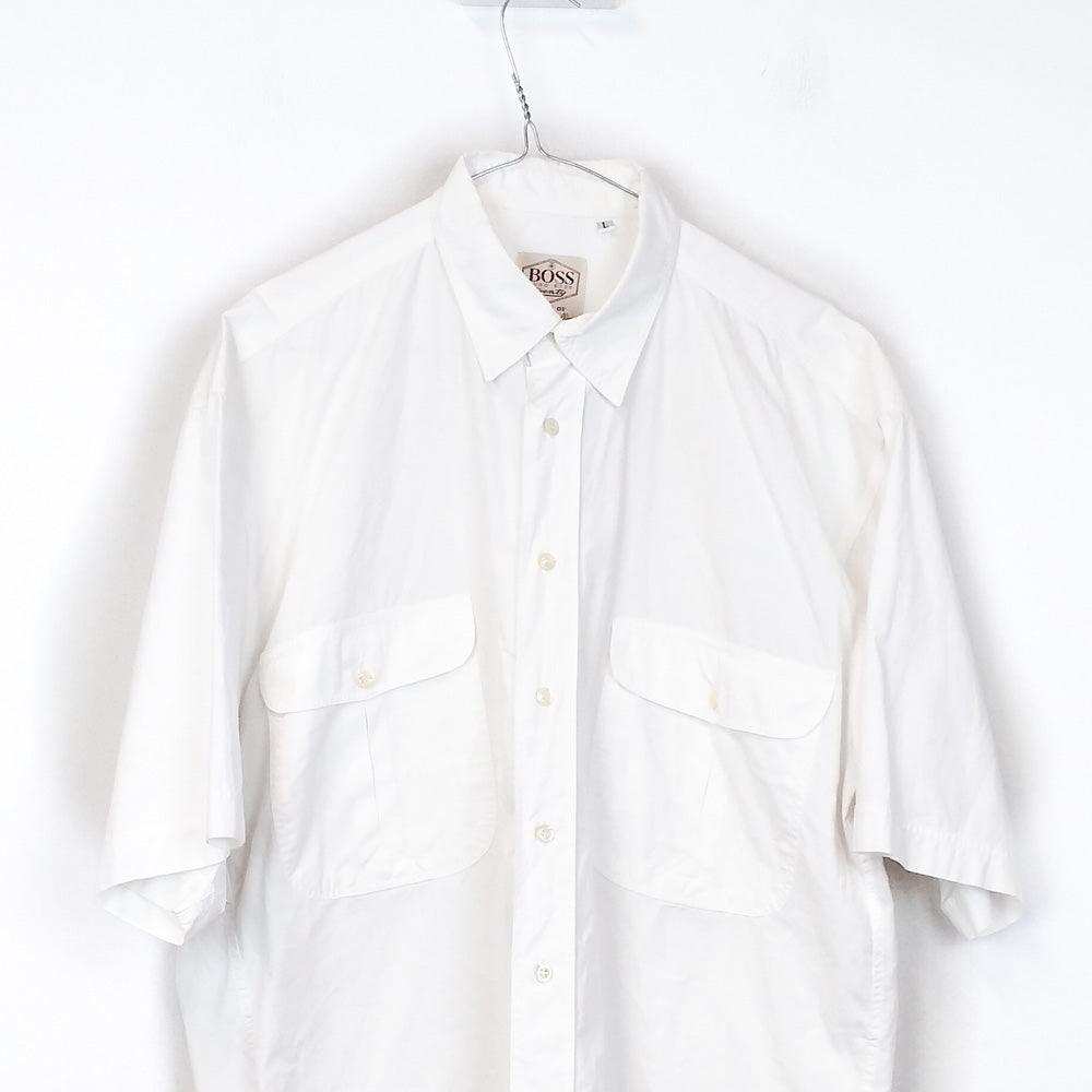 VIN-SHI-34671 Vintage πουκάμισο βαμβακερό Hugo Boss L