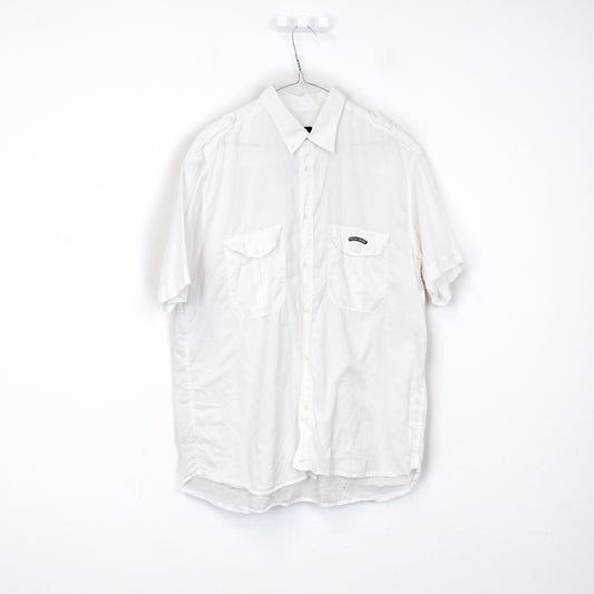 VIN-SHI-34674 Vintage πουκάμισο βαμβακερό M-L