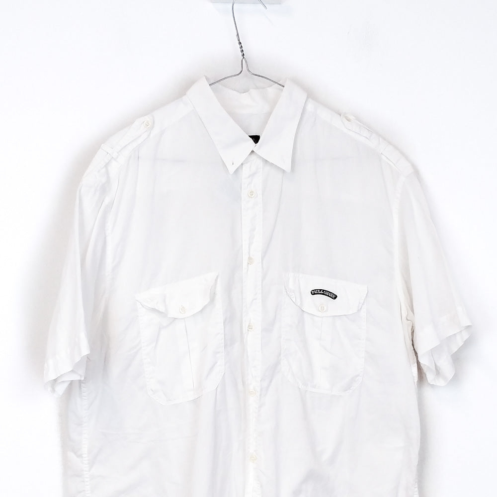 VIN-SHI-34674 Vintage πουκάμισο βαμβακερό M-L