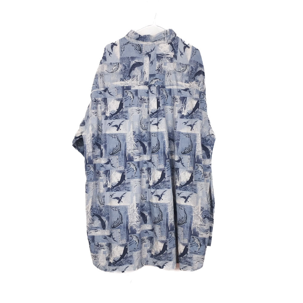 VIN-SHI-34678 Preloved πουκάμισο crazy pattern Columbia 4XL