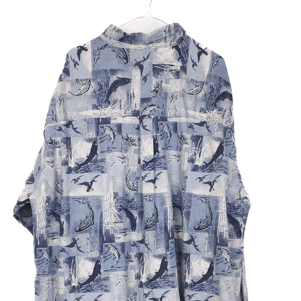 VIN-SHI-34678 Preloved πουκάμισο crazy pattern Columbia 4XL