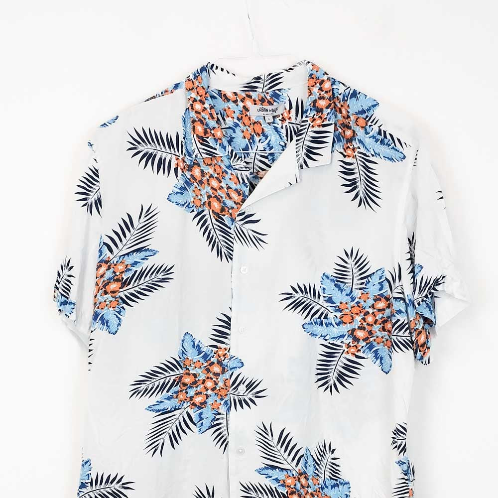 VIN-SHI-34636 Vintage πουκάμισο hawaiian style M-L