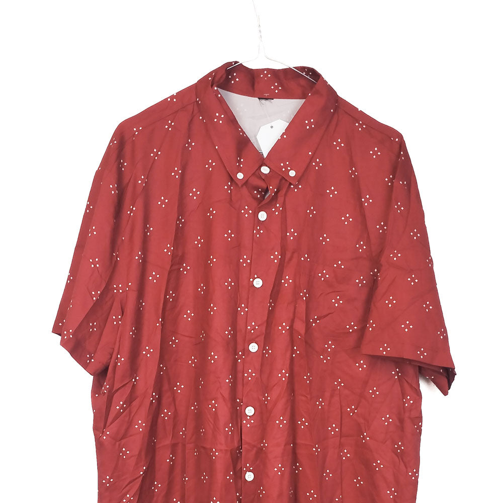 VIN-SHI-34637 Vintage πουκάμισο crazy pattern L