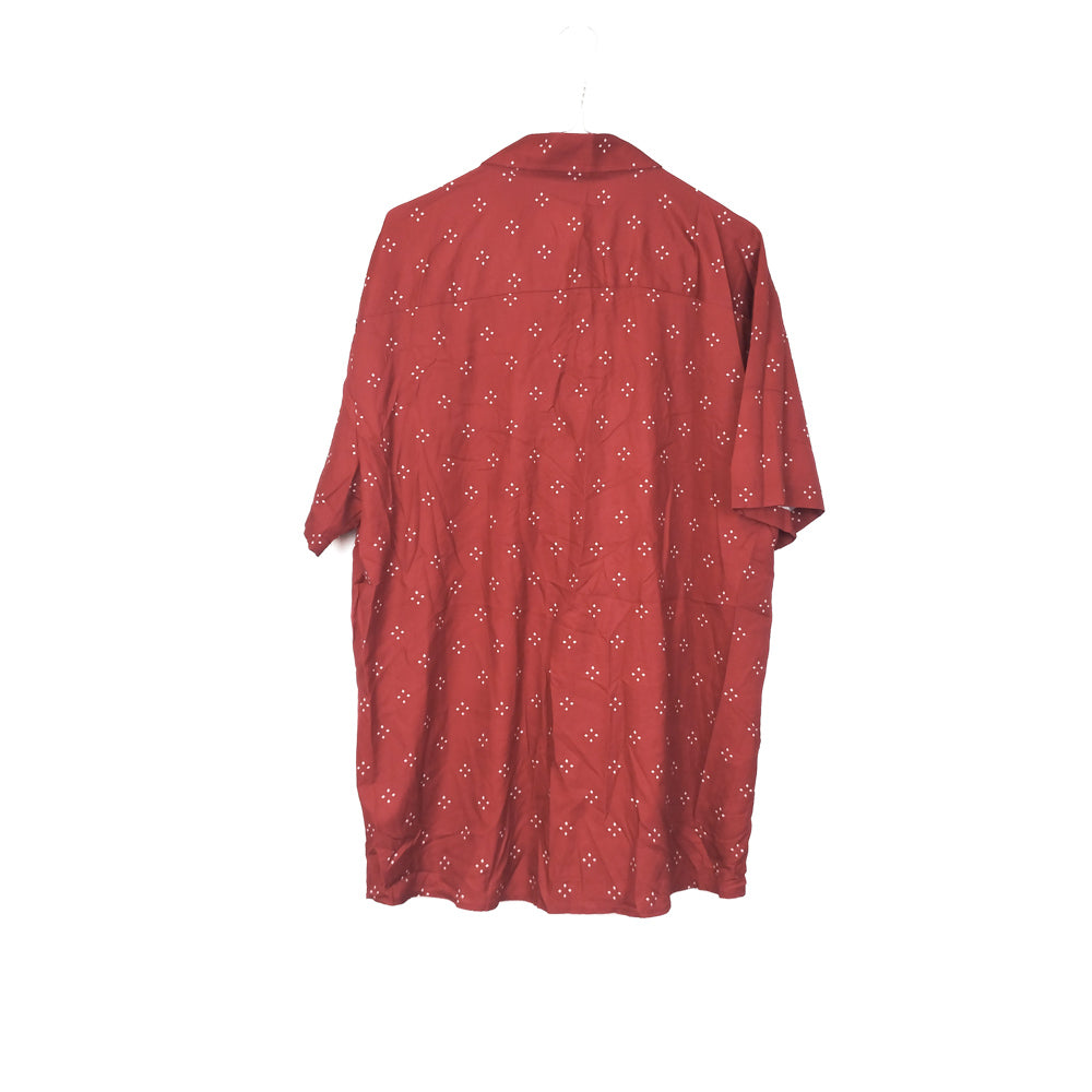 VIN-SHI-34637 Vintage πουκάμισο crazy pattern L