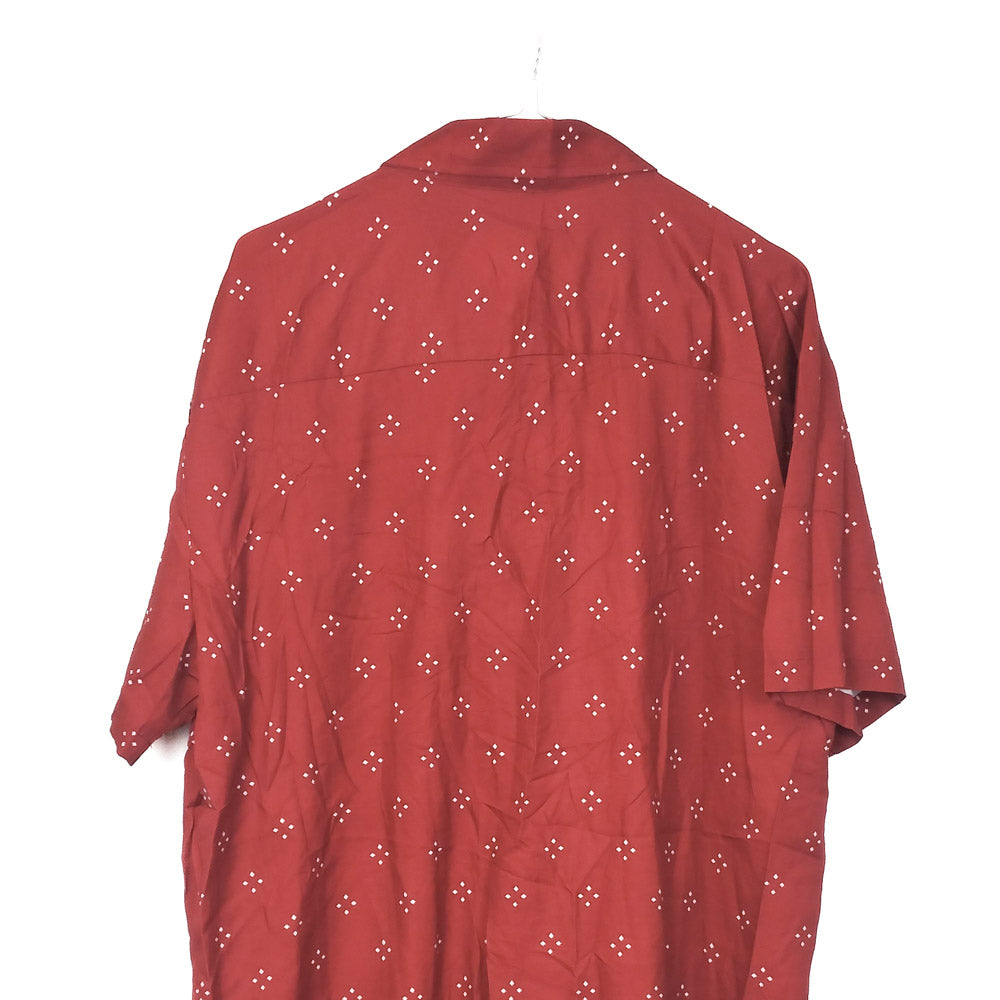 VIN-SHI-34637 Vintage πουκάμισο crazy pattern L