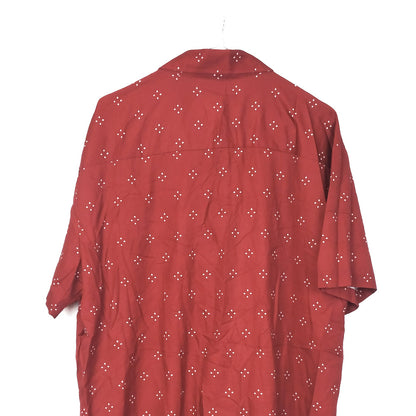 VIN-SHI-34637 Vintage πουκάμισο crazy pattern L