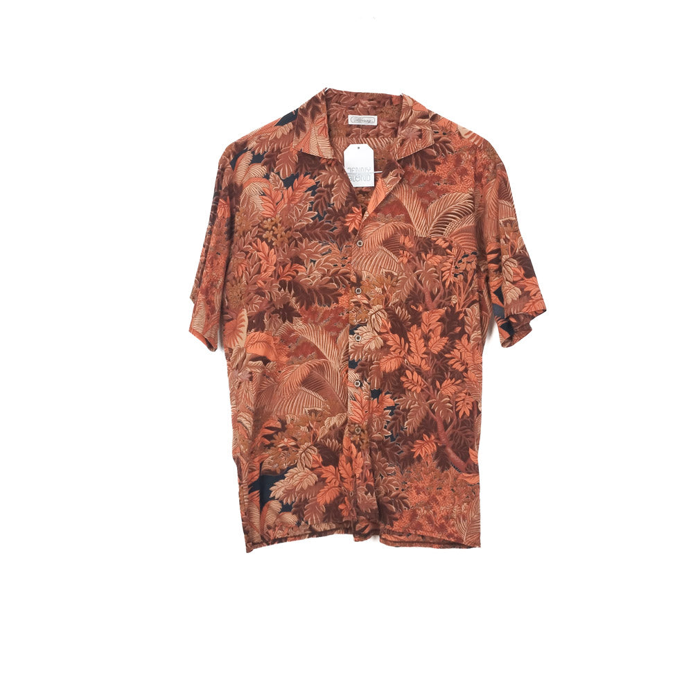 VIN-SHI-34639 Vintage πουκάμισο crazy pattern S