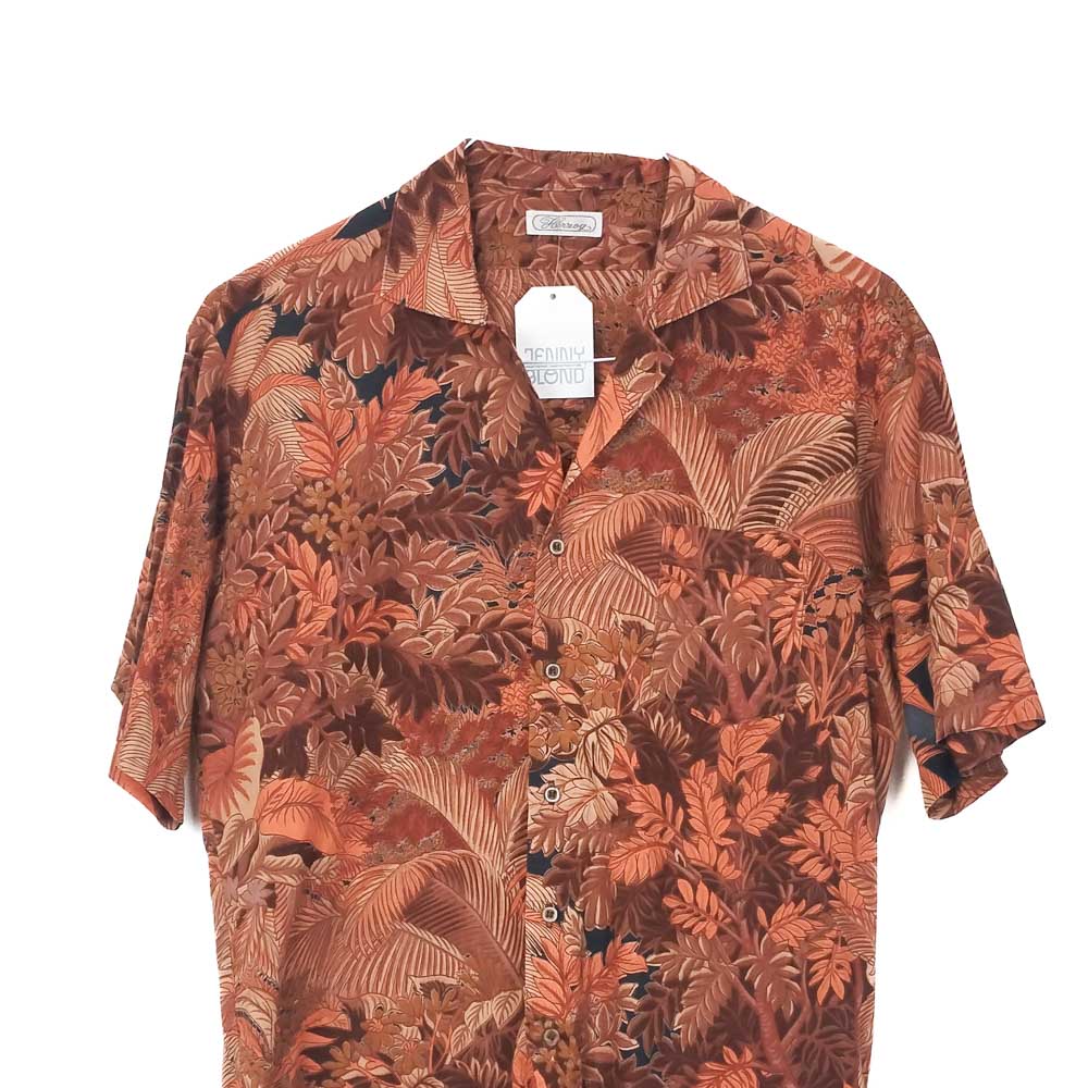 VIN-SHI-34639 Vintage πουκάμισο crazy pattern S