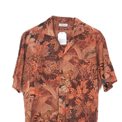 VIN-SHI-34639 Vintage πουκάμισο crazy pattern S