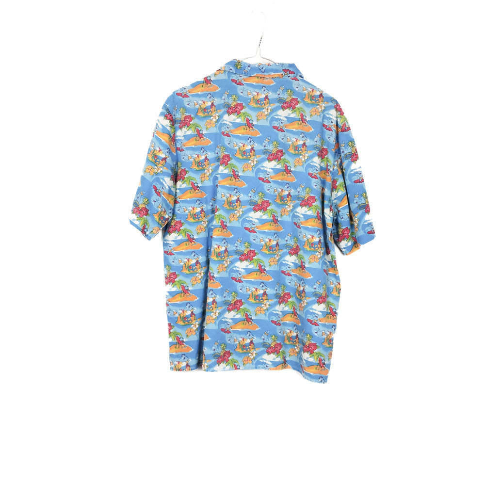 VIN-SHI-34640 Vintage πουκάμισο crazy pattern M