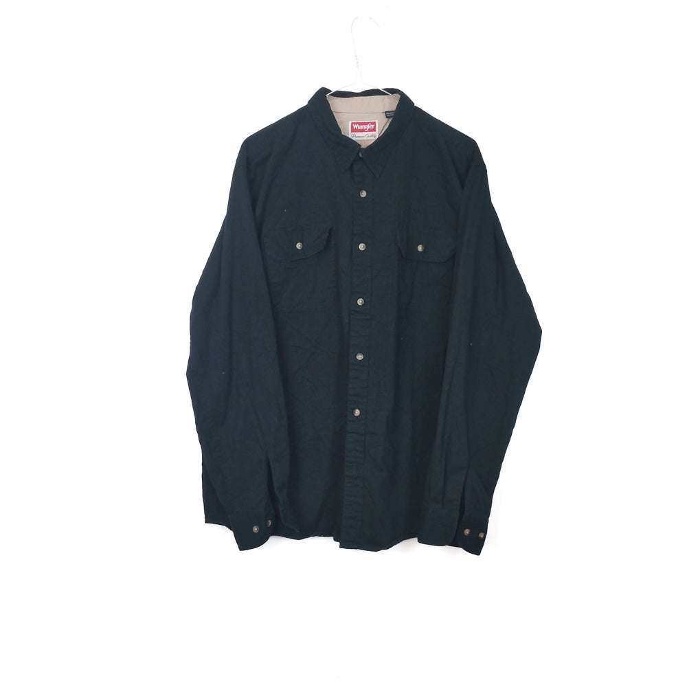 VIN-SHI-34649 Vintage denim πουκάμισο Wrangler L