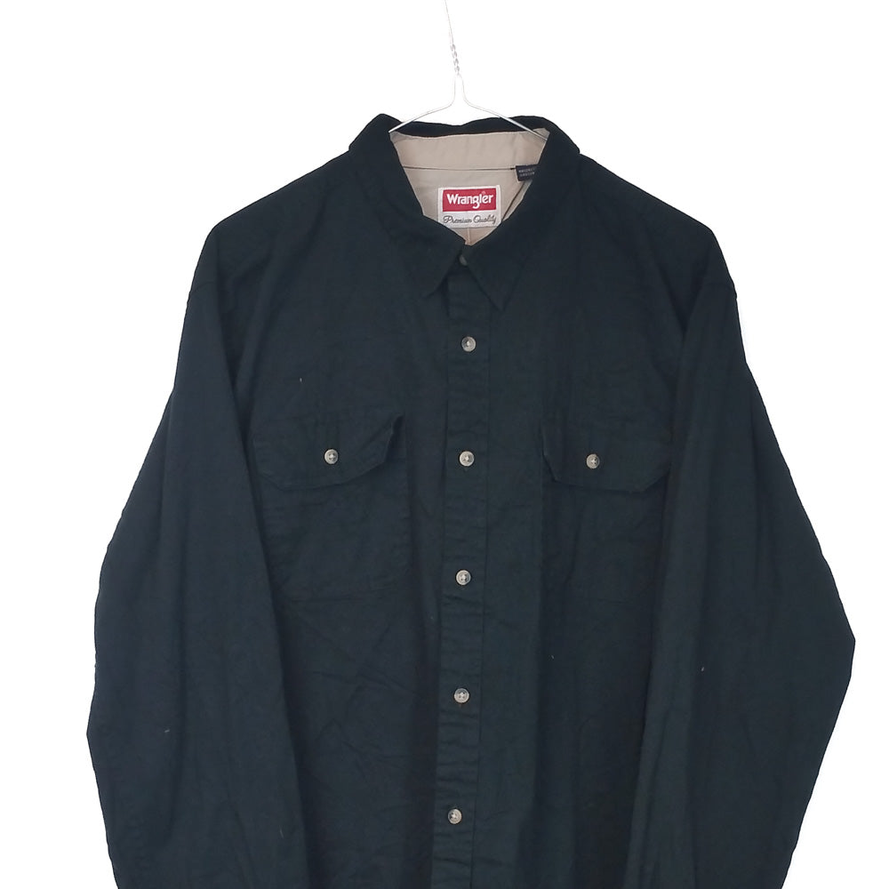 VIN-SHI-34649 Vintage denim πουκάμισο Wrangler L