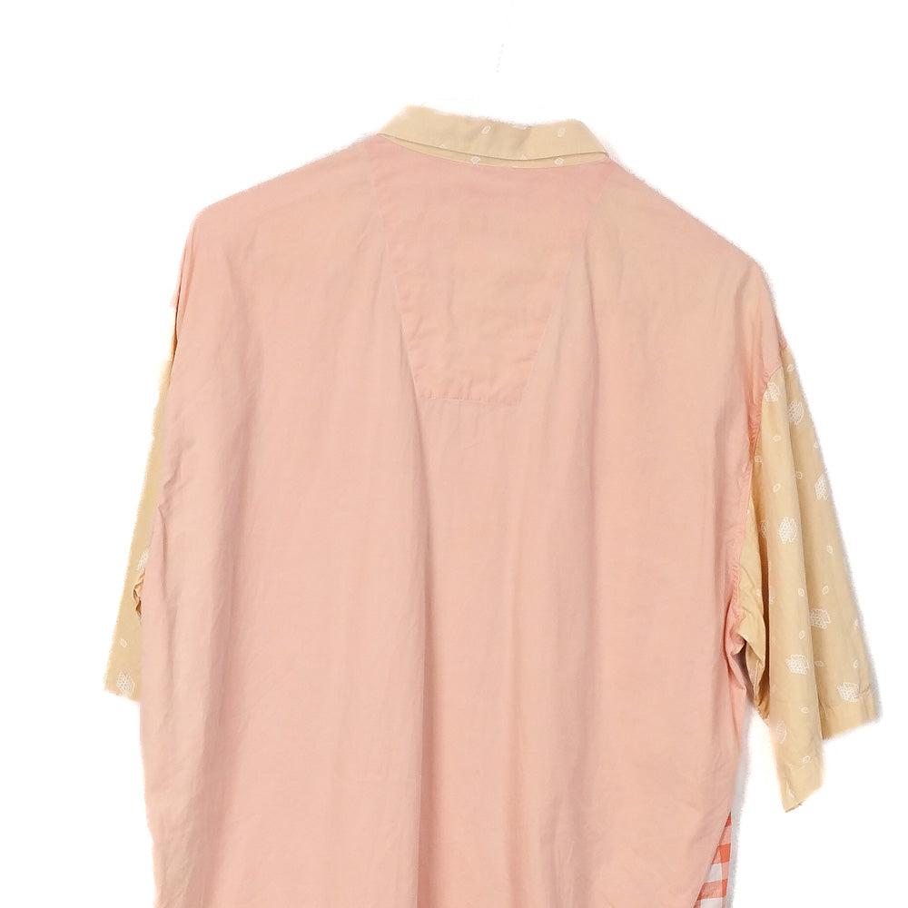 VIN-SHI-34652 Vintage πουκάμισο crazy pattern XL