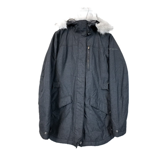 VIN-OUTW-35394 Preloved μπουφάν γυναικείο σκούρο γκρι Columbia S