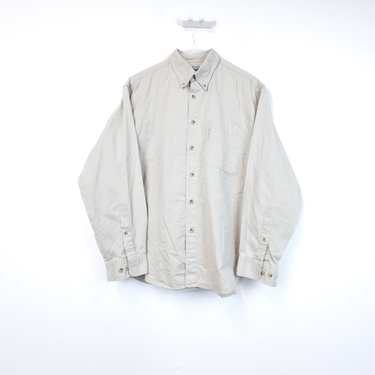 VIN-SHI-35638 Preloved πουκάμισο μπεζ unisex Columbia M