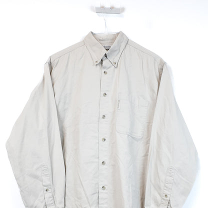 VIN-SHI-35638 Preloved πουκάμισο μπεζ unisex Columbia M