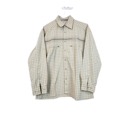 VIN-SHI-35636 Preloved πουκάμισο μπεζ καρό unisex Schöffel M