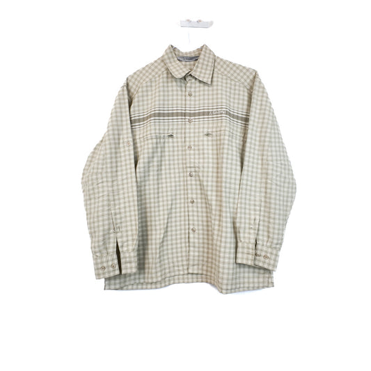 VIN-SHI-35636 Preloved πουκάμισο μπεζ καρό unisex Schöffel M