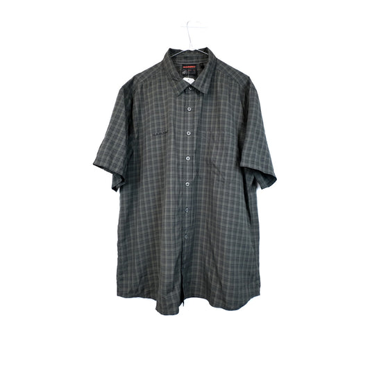 VIN-SHI-35635 Preloved πουκάμισο γκρι καρό unisex Mammut 2XL