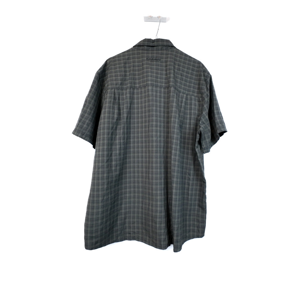 VIN-SHI-35635 Preloved πουκάμισο γκρι καρό unisex Mammut 2XL
