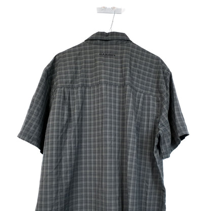 VIN-SHI-35635 Preloved πουκάμισο γκρι καρό unisex Mammut 2XL