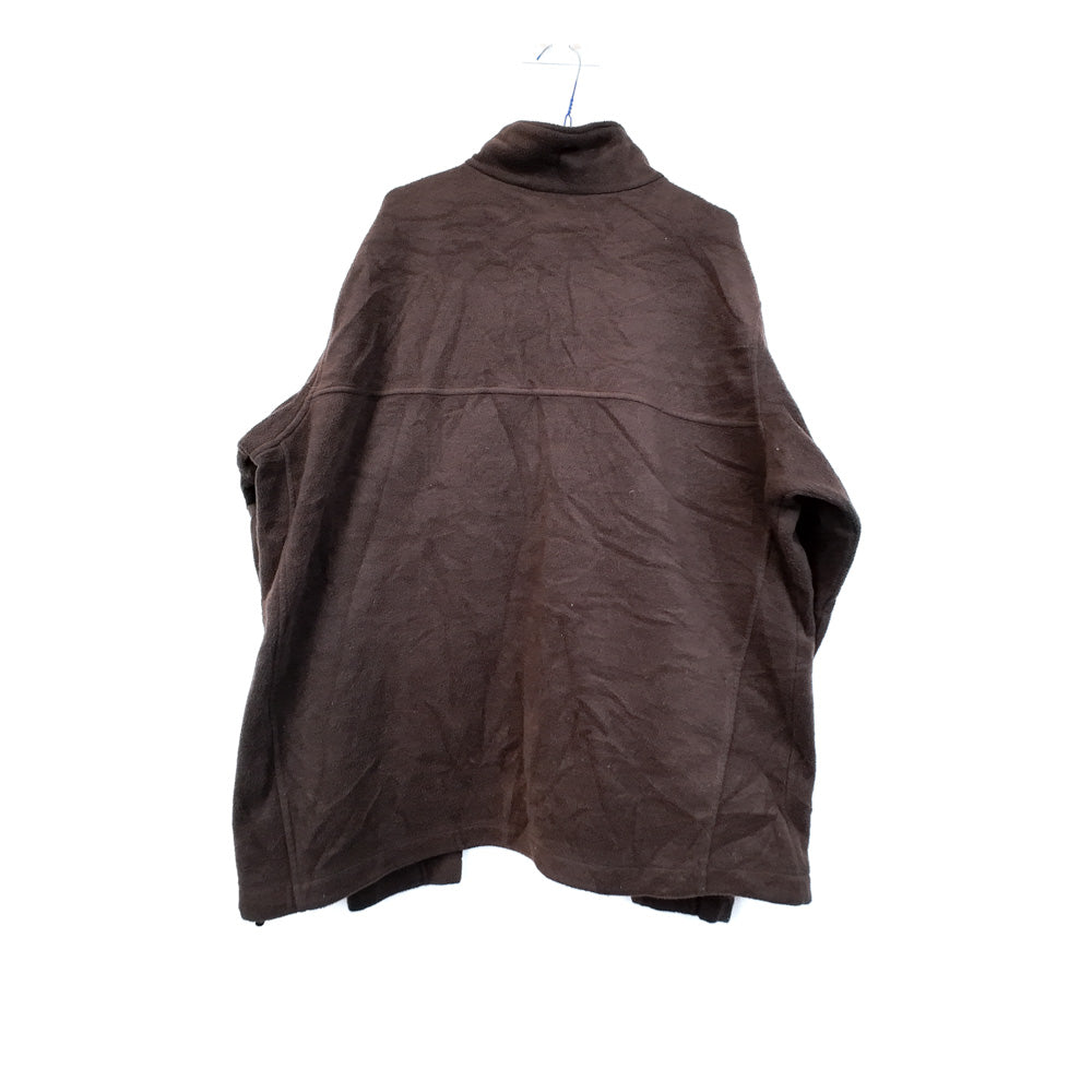VIN-SW-35704 Preloved φλις ζακέτα καφέ unisex Columbia 2XL
