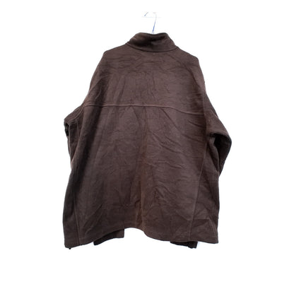 VIN-SW-35704 Preloved φλις ζακέτα καφέ unisex Columbia 2XL