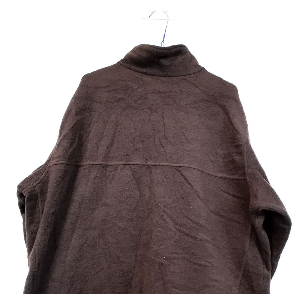 VIN-SW-35704 Preloved φλις ζακέτα καφέ unisex Columbia 2XL