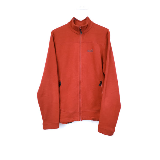 VIN-SW-35708 Preloved φλις ζακέτα κόκκινη unisex Jack Wolfskin L