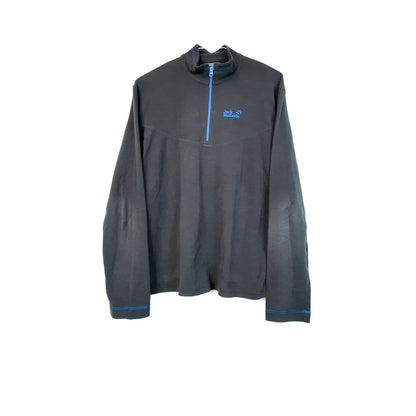 VIN-SW-35654 Preloved φλις μπλούζα γκρι unisex Jack Wolfskin L