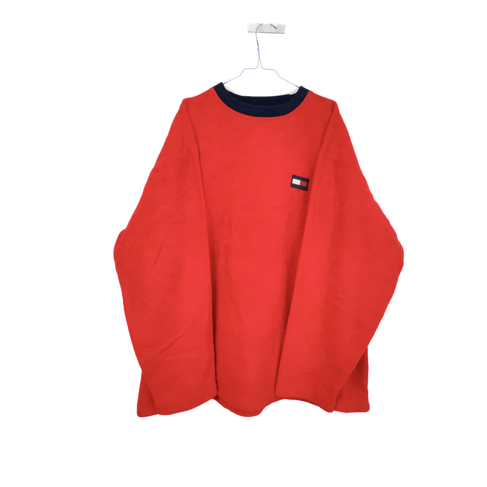 VIN-SW-35487 Preloved φλις μπλούζα unisex Tommy Hilfiger L
