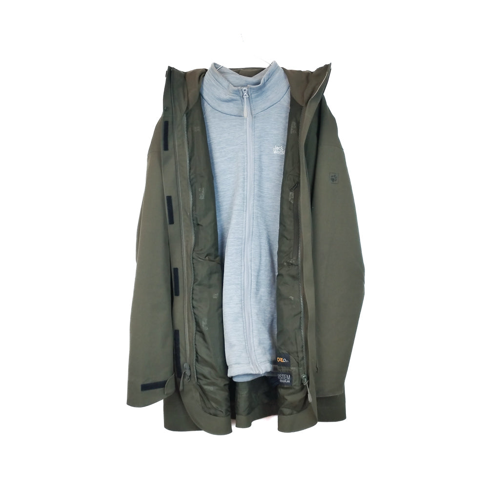 VIN-OUTW-33771 Preloved μπουφάν 3 in 1 γυναικείο Jack Wolfskin L