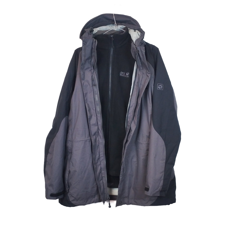 VIN-OUTW-33443 Preloved μπουφάν 3 in 1 γυναικείο Jack Wolfskin L