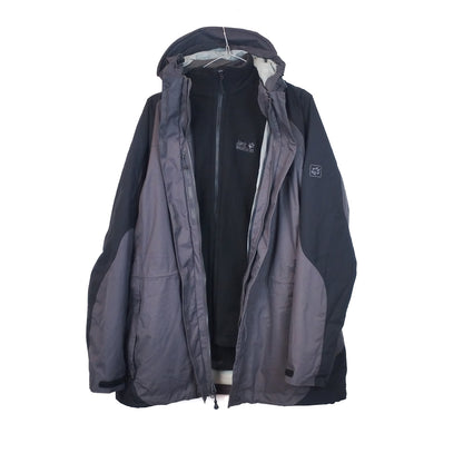 VIN-OUTW-33443 Preloved μπουφάν 3 in 1 γυναικείο Jack Wolfskin L