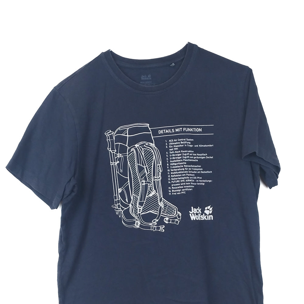 VIN-TEE-34405 Preloved T-shirt unisex Jack Wolfskin L