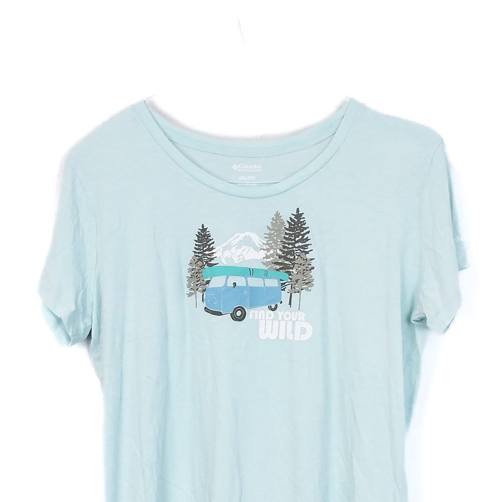VIN-TEE-34870 Preloved T-shirt γυναικείο Columbia 2XL