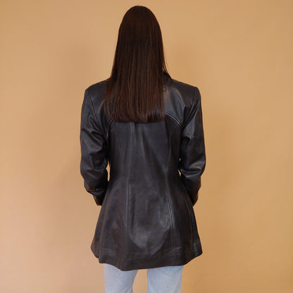 VIN-OUTW-28658 Vintage δερμάτινο jacket 90s style S-M