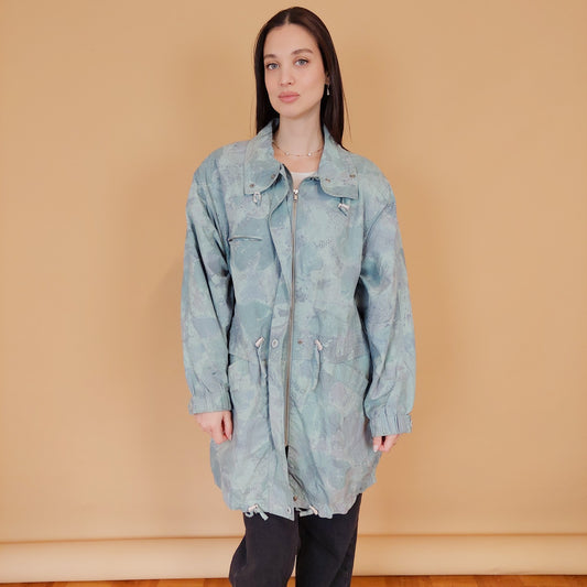 VIN-OUTW-30389 Vintage jacket 80s-90s style εμπριμέ M