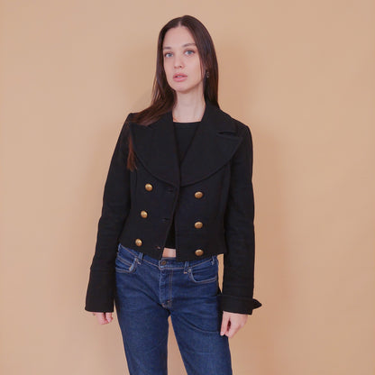 VIN-OUTW-32491 Vintage μάλλινο σακάκι S