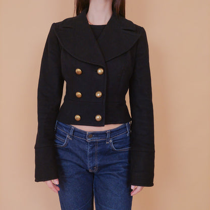 VIN-OUTW-32491 Vintage μάλλινο σακάκι S