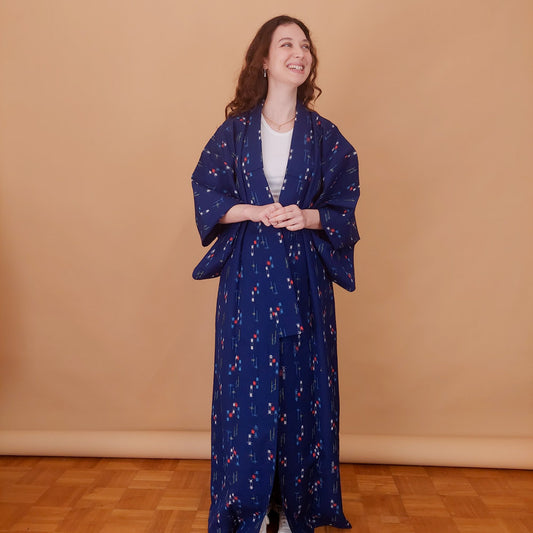 VIN-JAP-34933 Vintage ιαπωνικό kimono αυθεντικό Free size