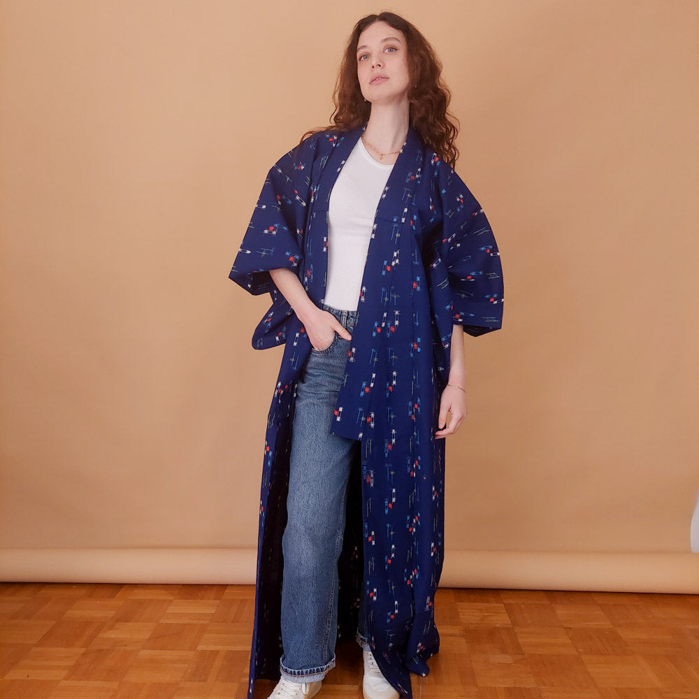VIN-JAP-34933 Vintage ιαπωνικό kimono αυθεντικό Free size